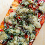 Pizza mit Hefeschmelz und ohne Käse