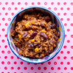 Chili sin carne mit reichlich Bohnen